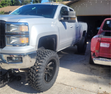 1 2015 Silverado 1500 Chevrolet Lt Mcgaughys Suspension Lift 9in Arkon Off Road Lincoln Black Machined