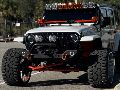 1 2018 Wrangler Jl Jeep Unlimited Sahara Rough Country Suspension Lift 35in Kg1 Forged Bounty Polished