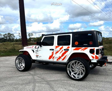 1 2018 Wrangler Jl Jeep Unlimited Sahara Rough Country Suspension Lift 35in Kg1 Forged Bounty Polished