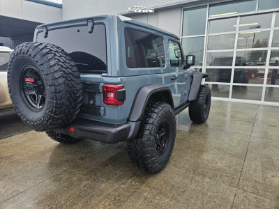 1 2024 Wrangler Jeep Rubicon Teraflex Suspension Lift 25in Method Mr319 Gloss Black