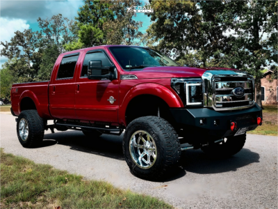 1 2014 F 250 Super Duty Ford Lariat Bds Suspension Lift 6in Fuel Maverick Chrome