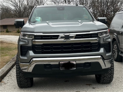 1 2024 Silverado 1500 Chevrolet Lt Rough Country Suspension Lift 35in Rough Country 97 Series Black Milled