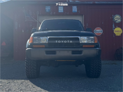 1 1994 Land Cruiser Toyota Base Old Man Emu Suspension Lift 25in Kmc Km445 Raw