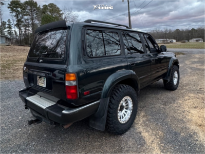 1 1994 Land Cruiser Toyota Base Old Man Emu Suspension Lift 25in Kmc Km445 Raw