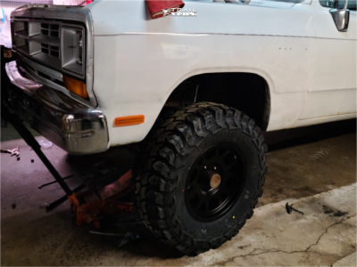 1 1989 W150 Standard Cab Pickup Dodge Custom Rough Country Suspension Lift 4in Ultra The Chief Satin Black