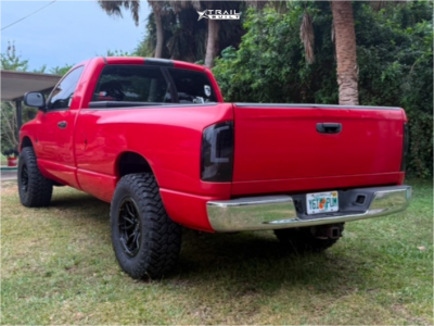 1 2004 Ram 1500 Dodge Slt Rough Country Suspension Lift 3in Fuel Rebel 5 Black