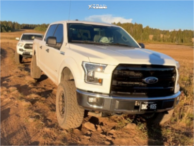 1 2016 F 150 Ford Xlt Rough Country Suspension Lift 4in Fuel Rebel 6 Black