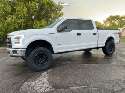 1 2016 F 150 Ford Xlt Rough Country Suspension Lift 4in Fuel Rebel 6 Black