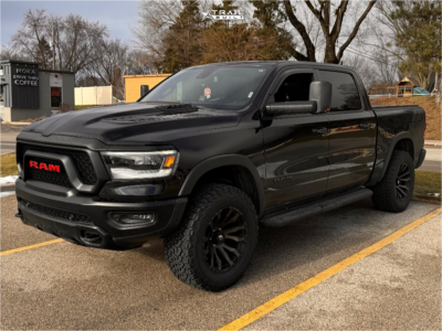 1 2019 1500 Ram Rebel Unknown Leveling Kit Fuel Blitz Black Tint