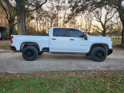 1 2024 Silverado 2500 Hd Chevrolet Custom Stock Stock Hostile H127 Satin Black