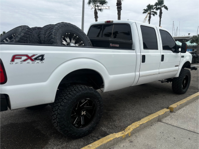 1 2004 F 350 Super Duty Ford Xlt Unknown Suspension Lift 6in Arkon Off Road Lincoln Machined Black