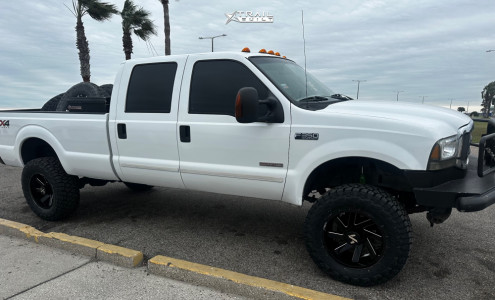 1 2004 F 350 Super Duty Ford Xlt Unknown Suspension Lift 6in Arkon Off Road Lincoln Machined Black