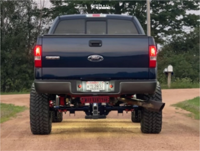 1 2005 F 150 Ford Lariat Rough Country Suspension Lift 6in Arkon Off Road Caesar Black Milled