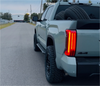 1 2025 Tundra Toyota Sr5 Rough Country Suspension Lift 35in Fuel Rebel Black