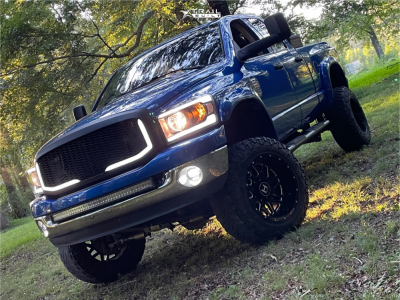 1 2008 Ram 2500 Dodge Slt Rough Country Suspension Lift 6in Hostile H108 Black