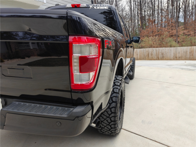 1 2021 F 150 Ford Lariat Bds Suspension Lift 6in Lock Offroad Wheels Krawler Matte Black