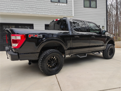 1 2021 F 150 Ford Lariat Bds Suspension Lift 6in Lock Offroad Wheels Krawler Matte Black