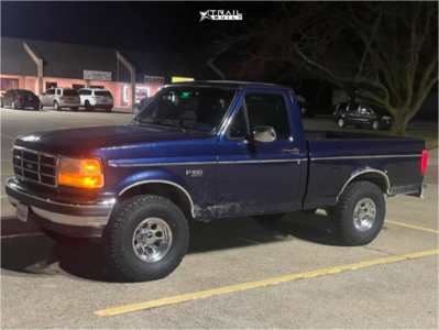 1 1995 F 150 Ford Xlt Rough Country Suspension Lift 25in Alloy Ion 171 Chrome
