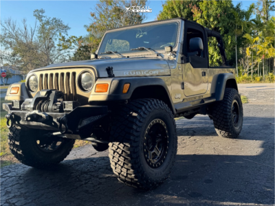 1 2005 Wrangler Jeep Unlimited Rubicon Currie Suspension Lift 4in Black Rhino Reno Black