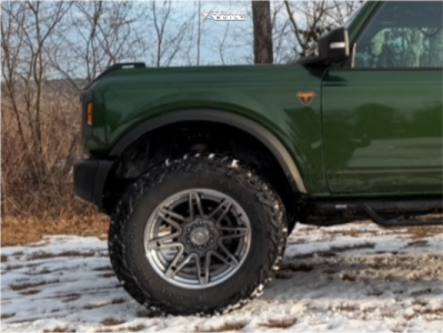 1 2023 Bronco Ford Badlands Readylift Suspension Lift 35in Fuel Brawl Gray