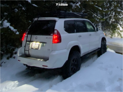 1 2008 Gx470 Lexus Base Stock Suspension Lift 25in Gmr 07 Black