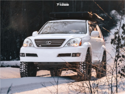 1 2008 Gx470 Lexus Base Stock Suspension Lift 25in Gmr 07 Black