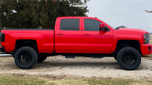 1 2016 Silverado 2500 Hd Chevrolet Ltz Bds Suspension Lift 45in Fittipaldi Offroad Fa08 Gloss Black