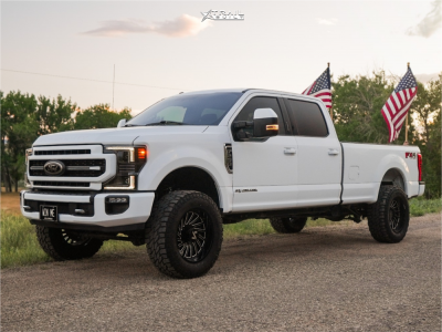 1 2018 F 250 Super Duty Ford Xlt Bilstein Leveling Kit Arkon Off Road Caesar Black Milled