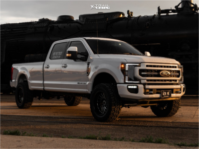 1 2018 F 250 Super Duty Ford Xlt Bilstein Leveling Kit Arkon Off Road Caesar Black Milled