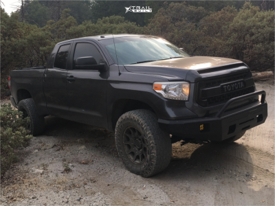 1 2016 Tundra Toyota Sr5 King Suspension Lift 25in Method Mr 308 Matte Black