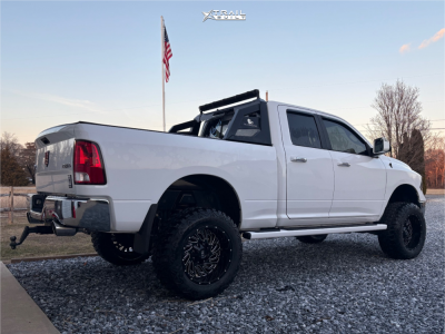 1 2016 1500 Ram Big Horn Rough Country Suspension Lift 75in Hardrock Attack Black Milled