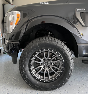 1 2022 F 150 Ford Xlt Rough Country Suspension Lift 4in Fuel Rebel Gray Black