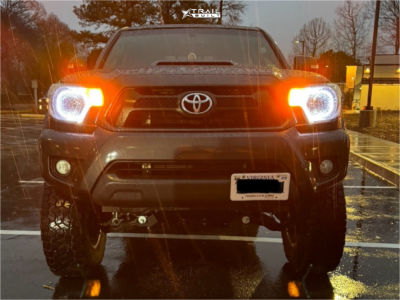 1 2013 Tacoma Toyota Base Rough Country Suspension Lift 6in Lock Offroad Wheels Onyx Machined