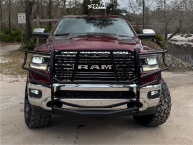 1 2019 1500 Ram Laramie Rough Country Suspension Lift 35in Vision Prowler 422 Black