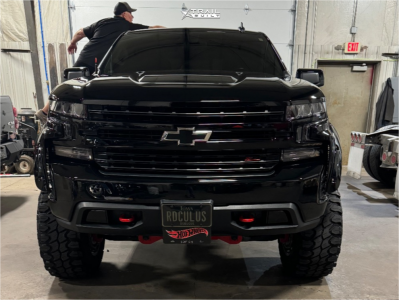 1 2020 Silverado 1500 Chevrolet Lt Trail Boss Rough Country Suspension Lift 4in Tis 544bmr Black Red