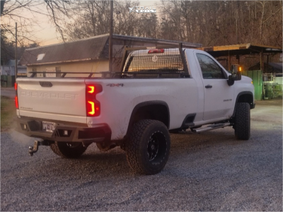 1 2021 Silverado 2500 Hd Chevrolet Wt Rough Country Suspension Lift 3in Tis 544bm Black Milled