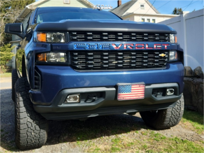 1 2020 Silverado 1500 Chevrolet Custom Rough Country Suspension Lift 6in Arkon Off Road Mandela Satin Black