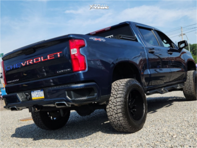1 2020 Silverado 1500 Chevrolet Custom Rough Country Suspension Lift 6in Arkon Off Road Mandela Satin Black