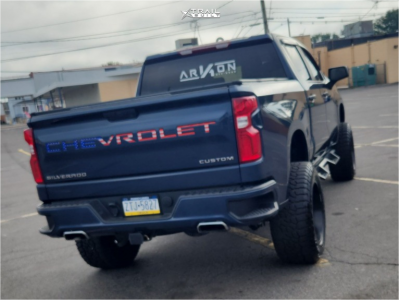 1 2020 Silverado 1500 Chevrolet Custom Rough Country Suspension Lift 6in Arkon Off Road Mandela Satin Black