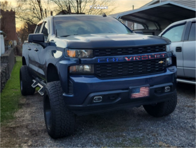 1 2020 Silverado 1500 Chevrolet Custom Rough Country Suspension Lift 6in Arkon Off Road Mandela Satin Black