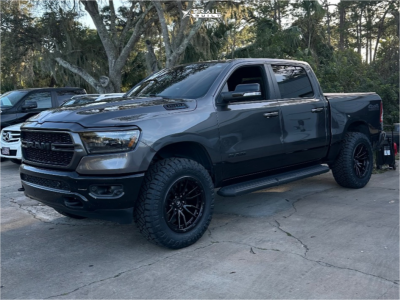 1 2022 1500 Ram Big Horn Motofab Leveling Kit Fuel Rebel Black