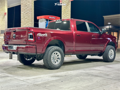 1 2019 2500 Ram Laramie Traxada Leveling Kit Hostile Crawler Machined