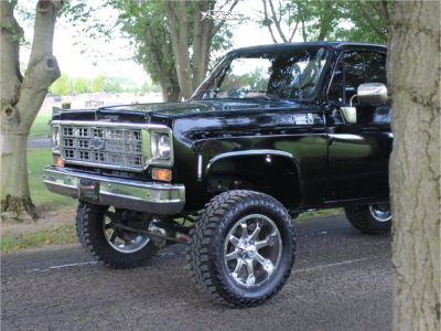 1 1978 K10 Chevrolet Custom Deluxe Rough Country Suspension Lift 4in Raceline Assault Chrome