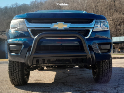 1 2019 Colorado Chevrolet Wt Fox Leveling Kit Icon Alloys Rebound Black