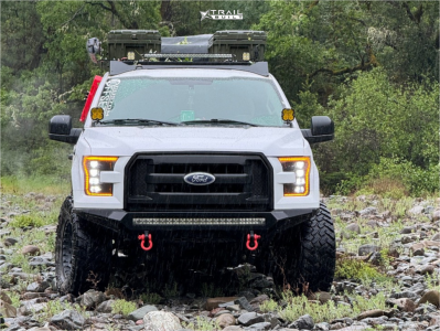 1 2016 F 150 Ford Xl Bilstein Suspension Lift 25in Kmc Summit Black