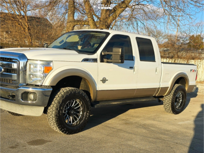 1 2011 F 250 Super Duty Ford Lariat Carli Suspension Lift 25in Gear Off Road Leverage Black Milled