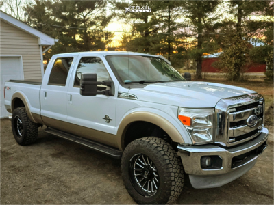 1 2011 F 250 Super Duty Ford Lariat Carli Suspension Lift 25in Gear Off Road Leverage Black Milled