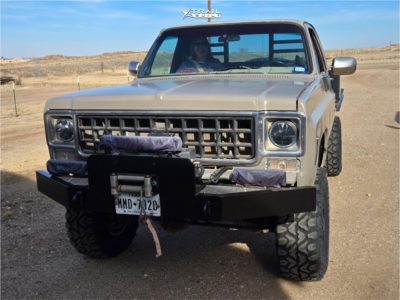 1 1978 K30 Chevrolet Cheyenne Rough Country Suspension Lift 6in Vision Nemesis 111 Gray Black