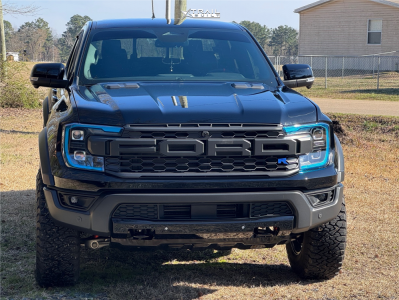 1 2024 Ranger Ford Raptor Stock Stock Kmc Km549 Black Blue
