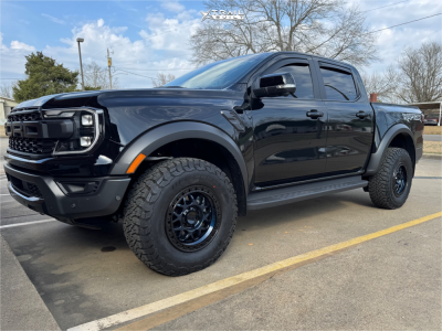 1 2024 Ranger Ford Raptor Stock Stock Kmc Km549 Black Blue